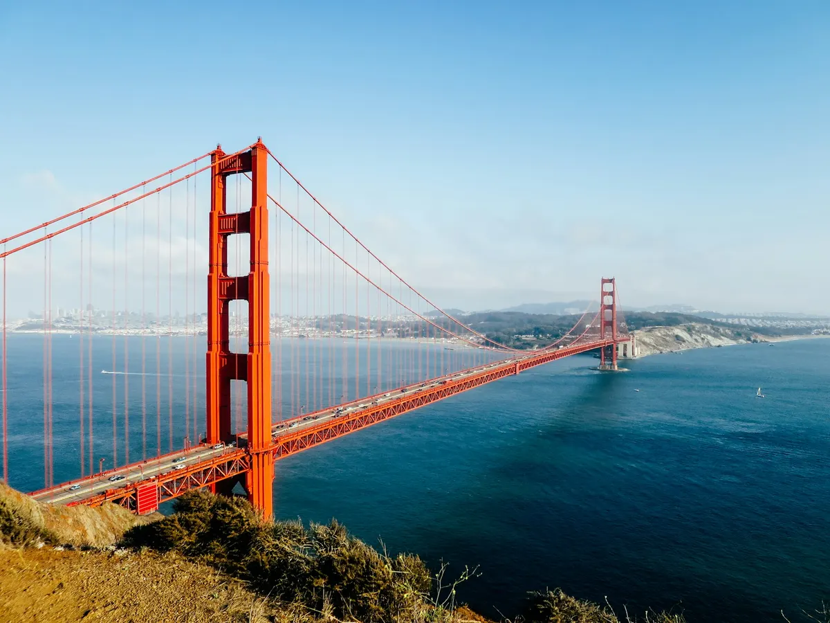 Golden Gate Bridge over San Francisco Bay