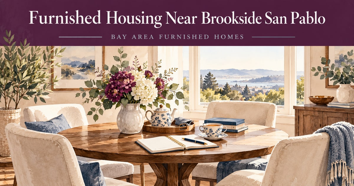 brookside san pablo housing — Bay Area Furnished Homes