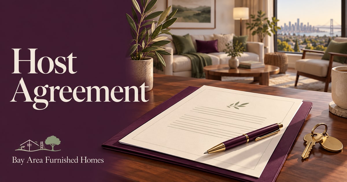 host agreement — Bay Area Furnished Homes