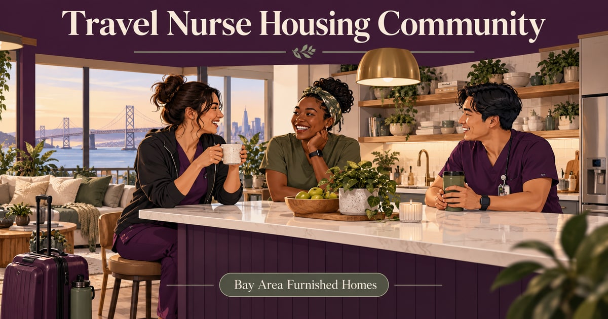 travel nurse housing community — Bay Area Furnished Homes